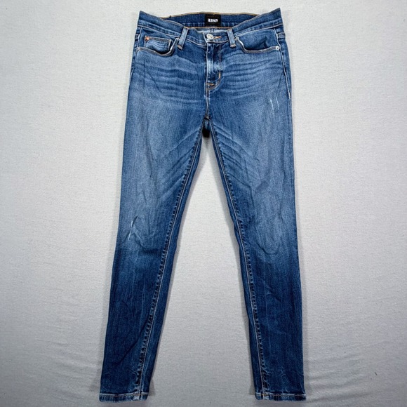 Hudson Denim - Hudson Skinny Jeans Womens 25 Excellent Blue Medium Wash Stretch Denim Low Rise
